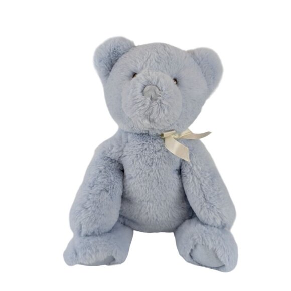 Douglas Other - Douglas Baby Blue Teddy Bear 12" Plush Stuffed Animal Toy Satin Feet